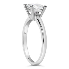 14K White Gold 1.0 Cttw Princess Lab-Grown Diamond Solitaire Engagement  Ring (F-G Color, VS1-VS2 Clarity) - Ring Size 7