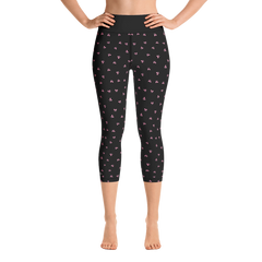 PETIT BOW CAPRI LEGGINGS • BLACK