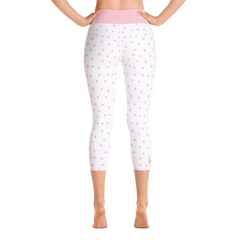PETIT BOW CAPRI LEGGINGS • WHITE