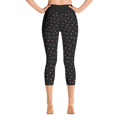PETIT BOW CAPRI LEGGINGS • BLACK