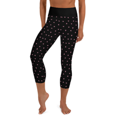 PETIT BOW CAPRI LEGGINGS • BLACK