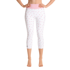 PETIT BOW CAPRI LEGGINGS • WHITE