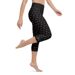 PETIT BOW CAPRI LEGGINGS • BLACK