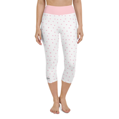 PETIT BOW CAPRI LEGGINGS • WHITE