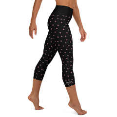 PETIT BOW CAPRI LEGGINGS • BLACK
