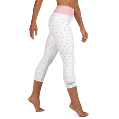 PETIT BOW CAPRI LEGGINGS • WHITE