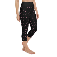 PETIT BOW CAPRI LEGGINGS • BLACK
