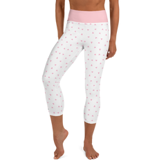 PETIT BOW CAPRI LEGGINGS • WHITE