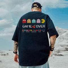 Hip Hop Oversize T-Shirt Men Cartoon Bear Streetwear